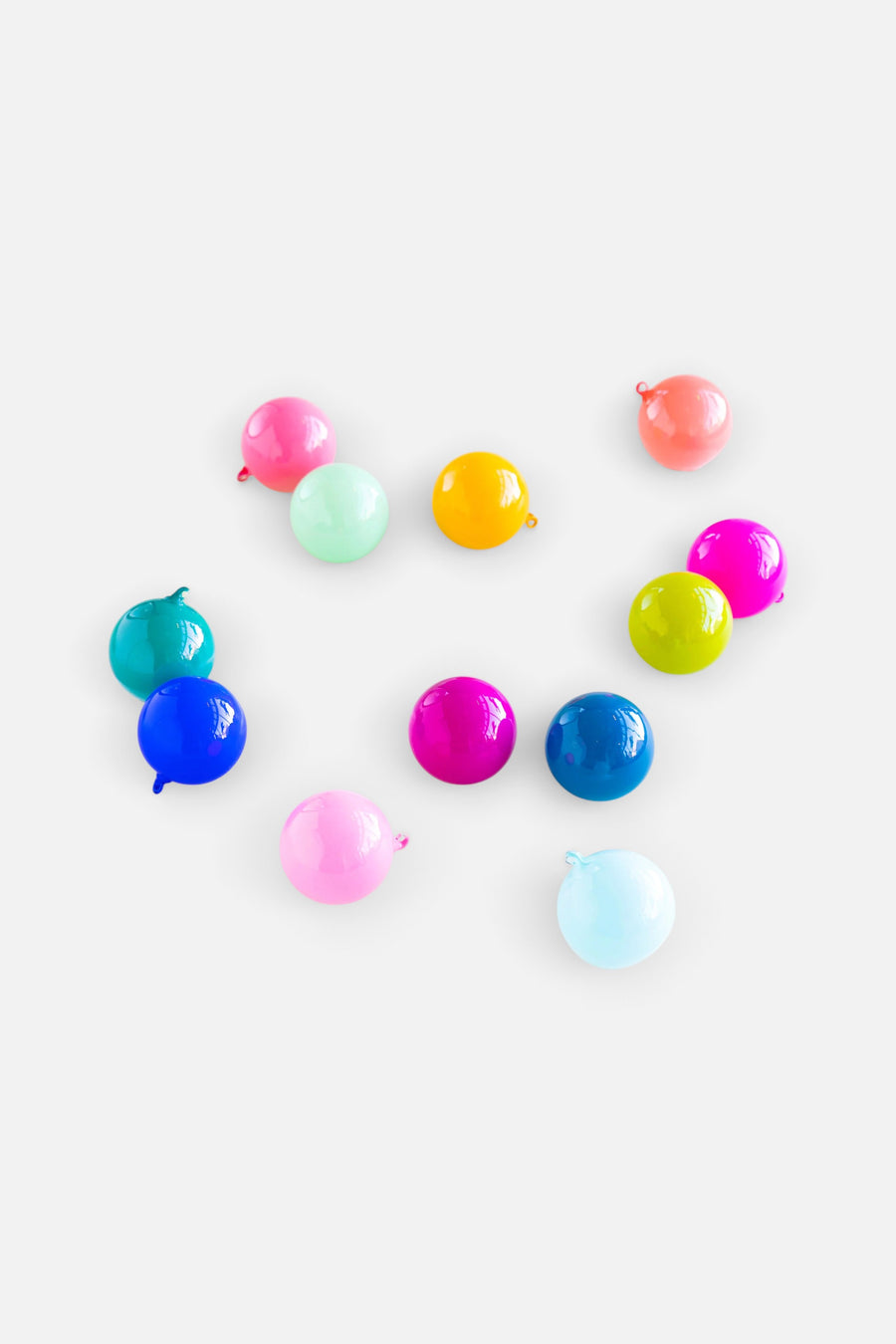 Multi-Color Assorted Sugar Plum Ball Ornaments, 5" – front view