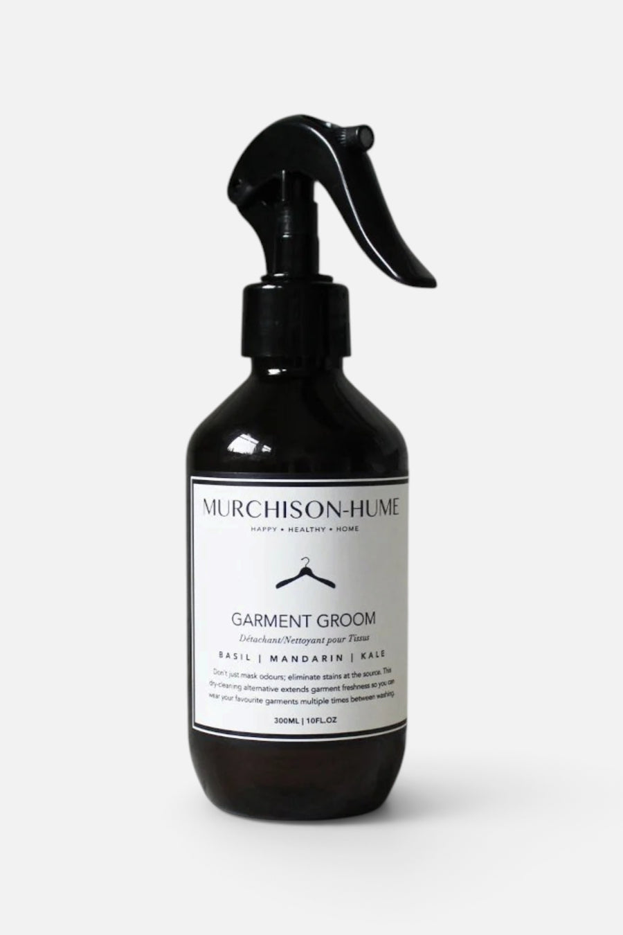 Murchison Hume Garment Groom Fabric Softener and Stain Remover in Basil Mandarin Kale, 3.4 Oz – front view