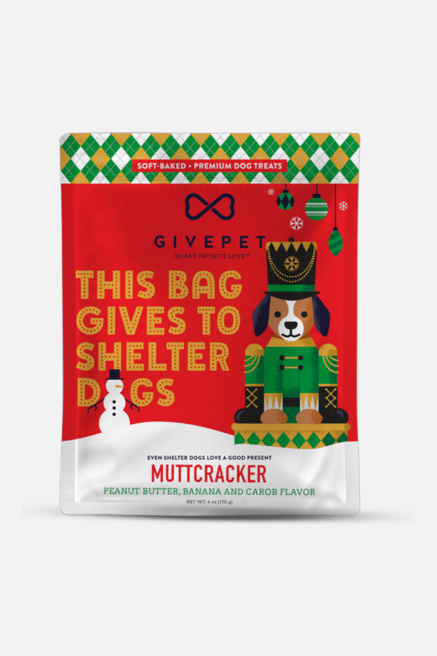 Muttcracker Soft Baked Dog Treats – front view