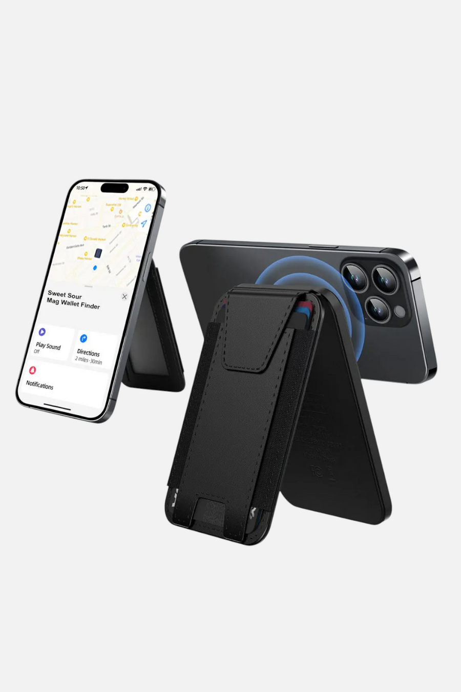 Phunkee Tree Leather Magnetic Wallet & Tracker with Apple Find My