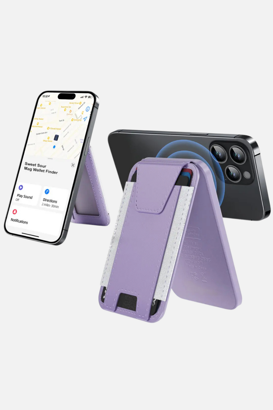 Phunkee Tree Leather Magnetic Wallet & Tracker with Apple Find My