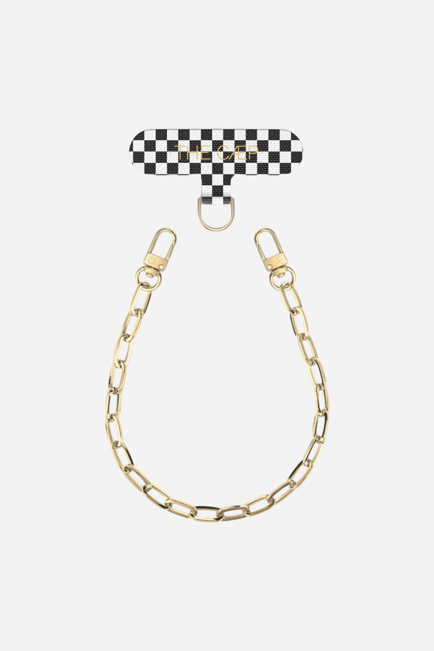 THE CAEP Gold Wristlet + Black Checker Hitch