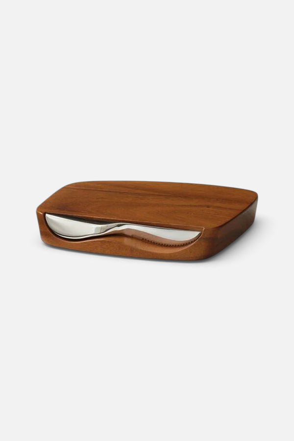 Nambé Blend Bar Board With Knife