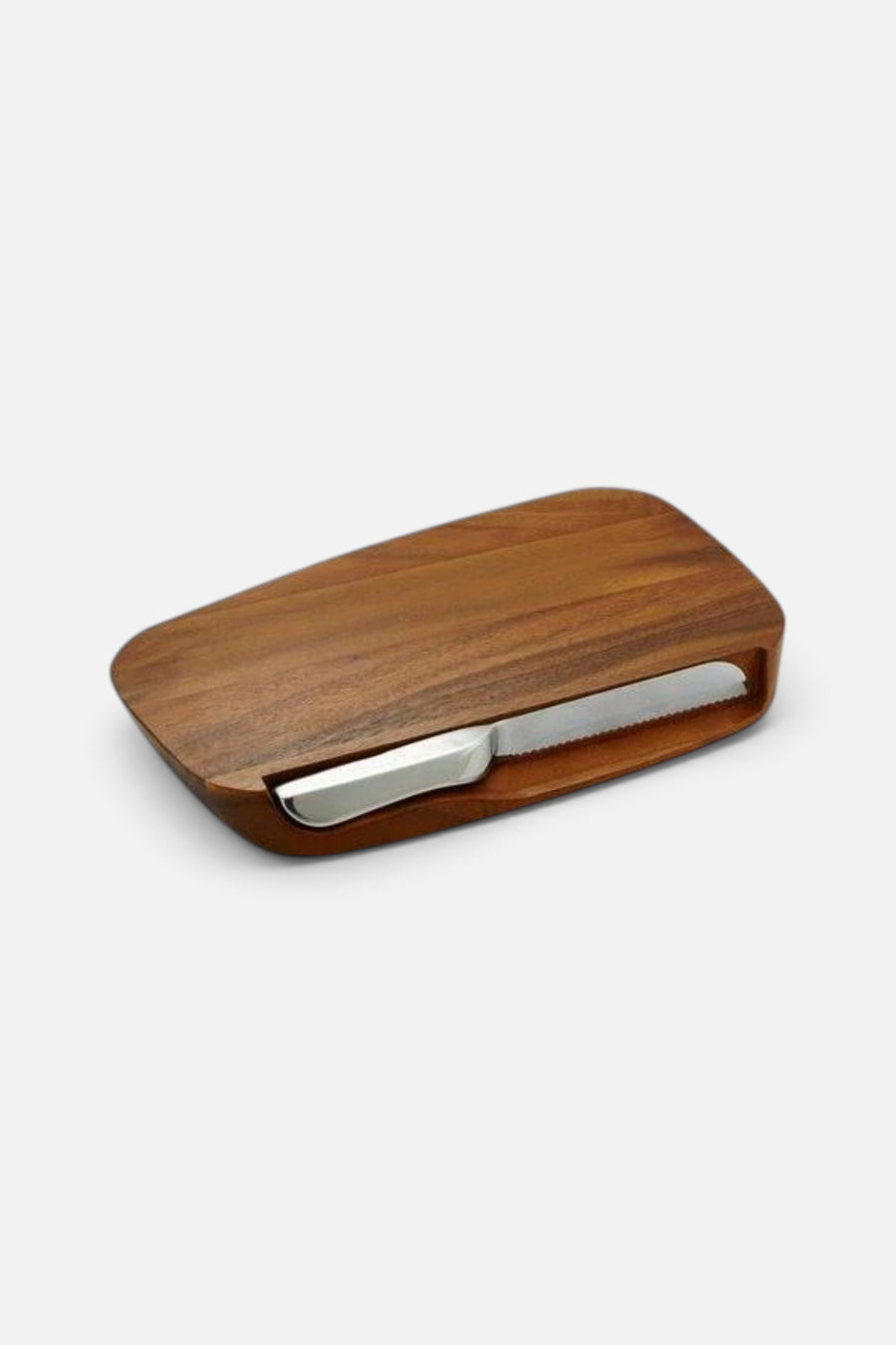 Nambé Blend Bread Board With Knife – front view