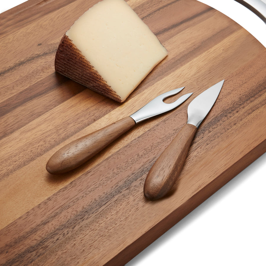 Nambe CURVO CHEESE SET KNIFE/FORK – back view
