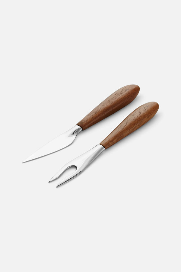 Nambe CURVO CHEESE SET KNIFE/FORK