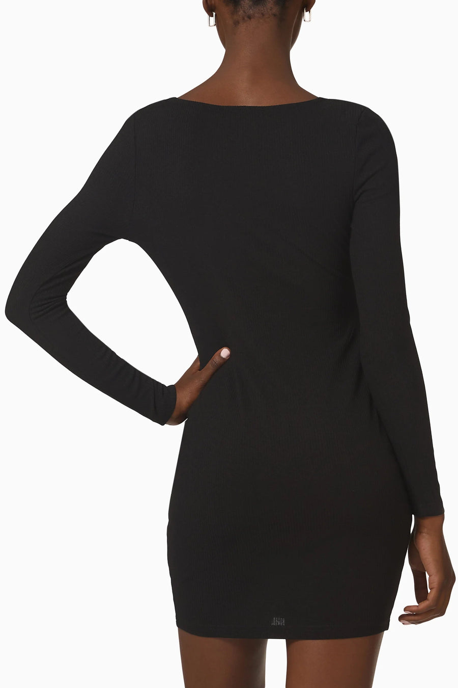 Naomi Mini Dress Black – back view
