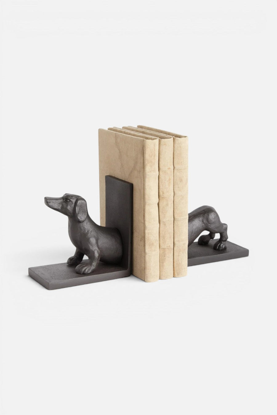 Napa Home & Garden Dachshund Bookends, Set of 2 – front view