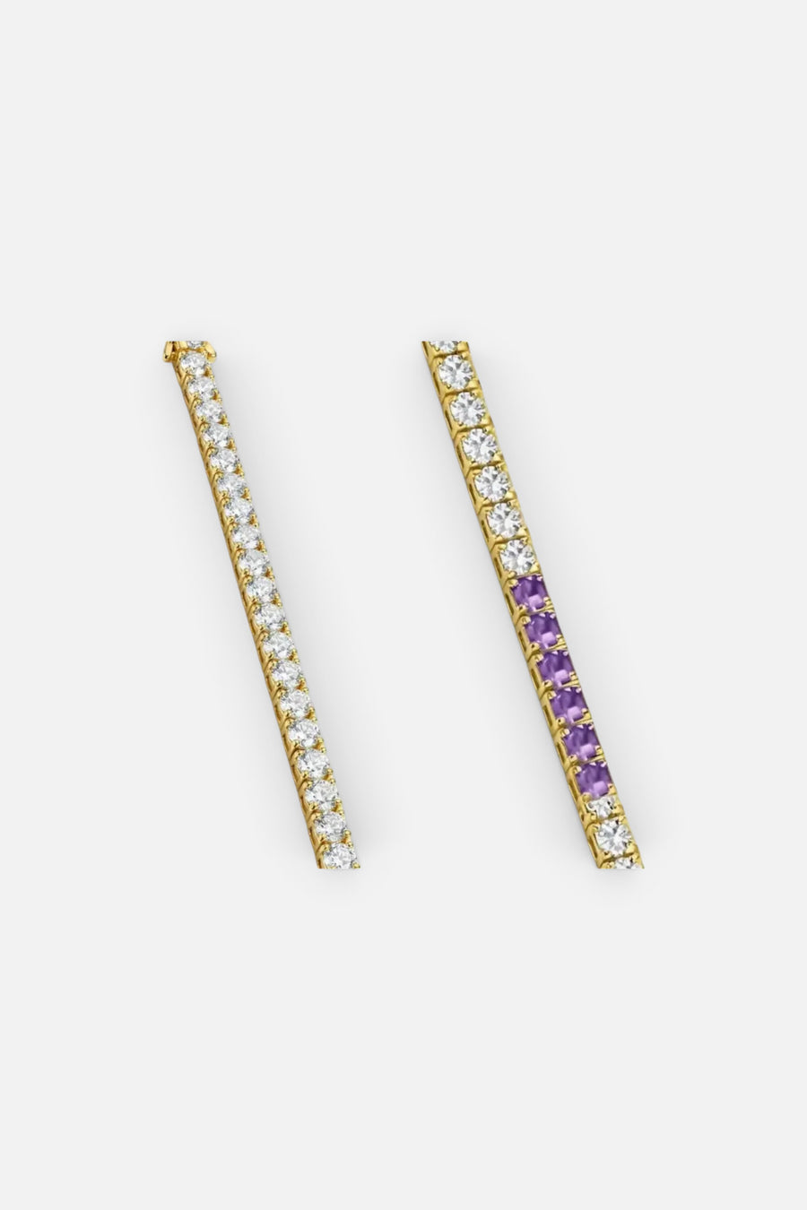 Native Gem Alchemy Tennis Bracelet in Lavender – back view