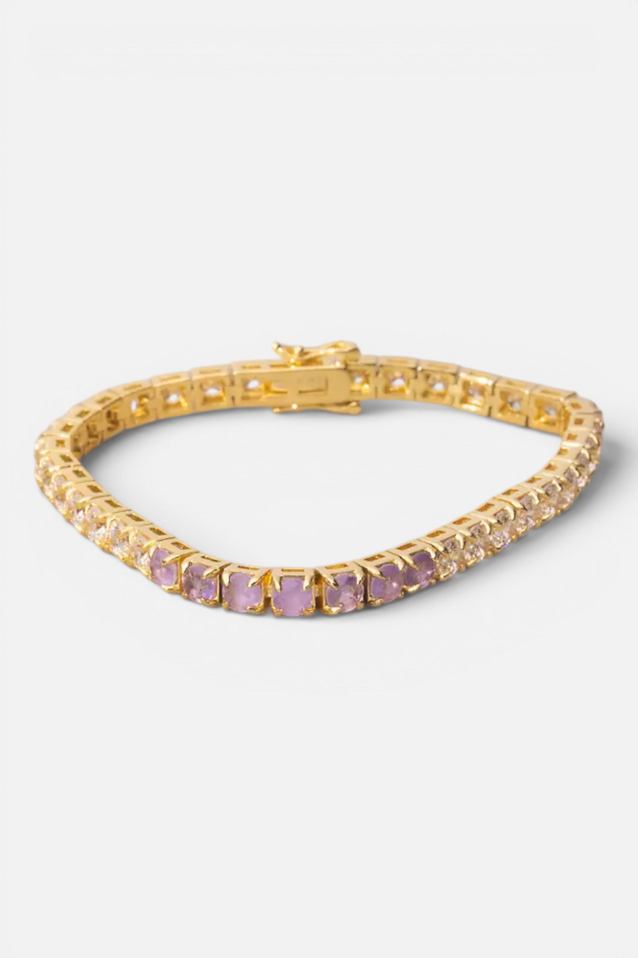 Native Gem Alchemy Tennis Bracelet in Lavender – front view