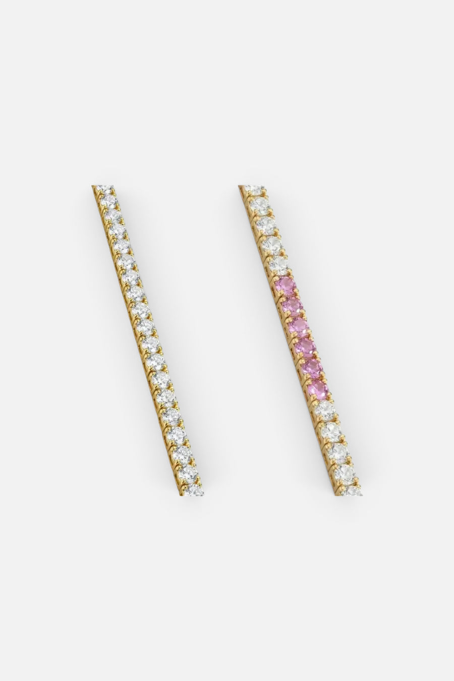 Native Gem Alchemy Tennis Bracelet in Pink – back view