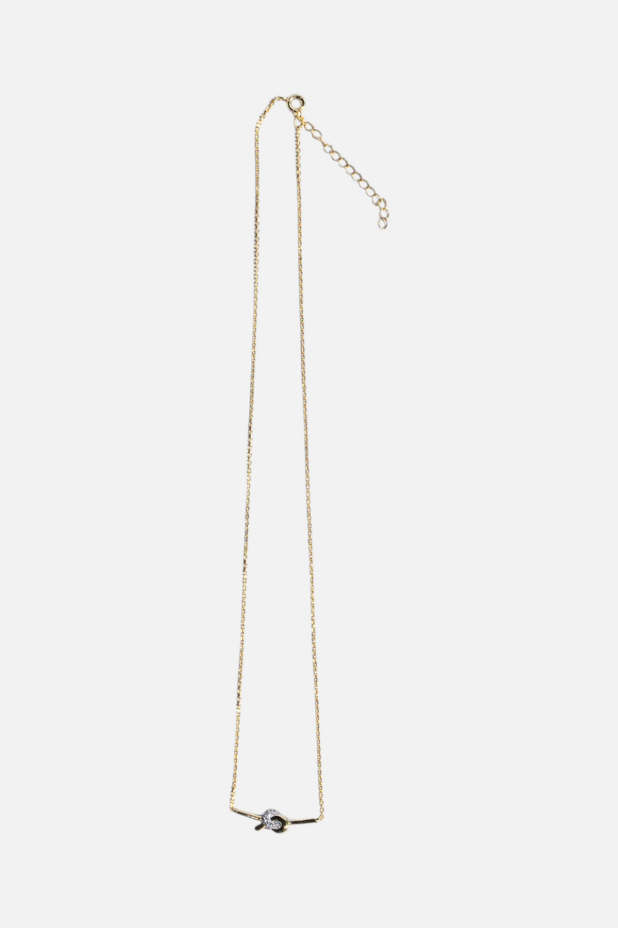 Native Gem Love Knot Necklace Duo – back view
