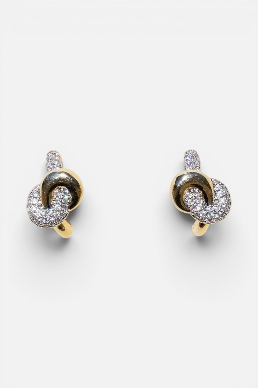 Native Gem Love Knot Stud Earring Duo – front view