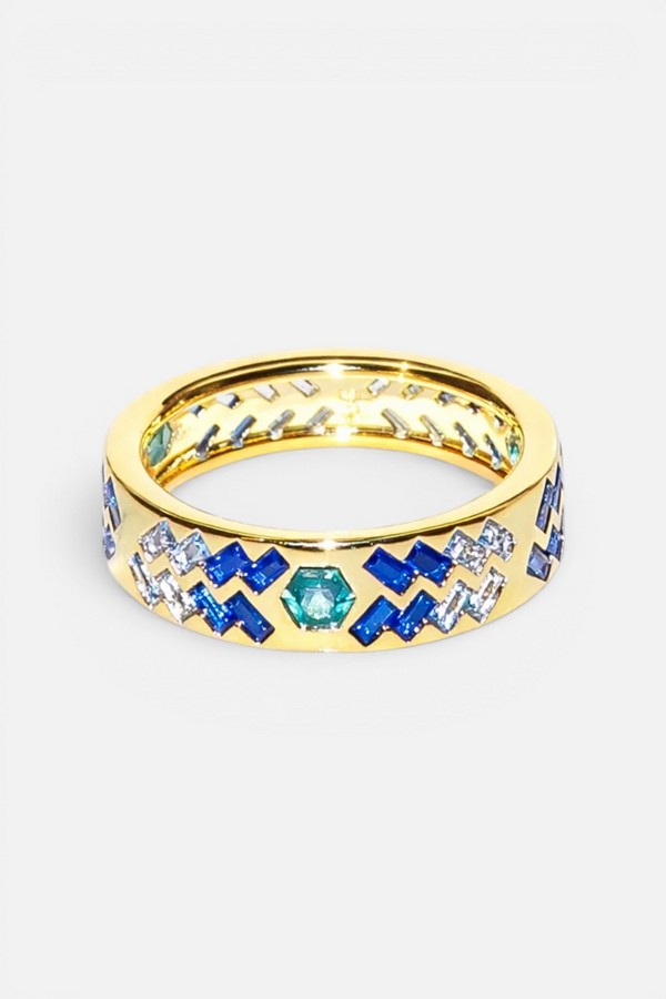 Native Gem Sunbeam Ring in Oceans