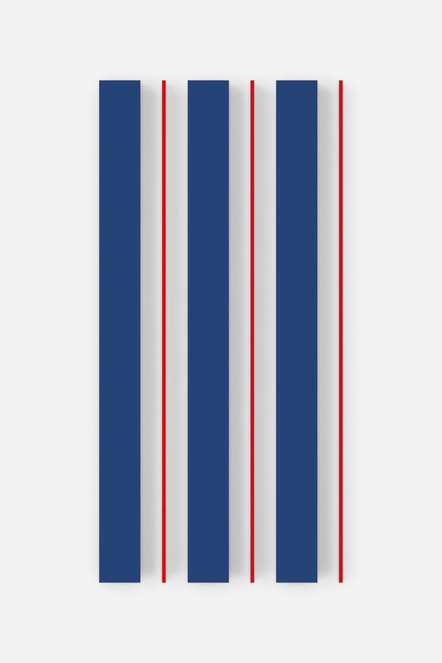 Navy & Red Awning Stripe Guest Napkins - Set of 16 – front view
