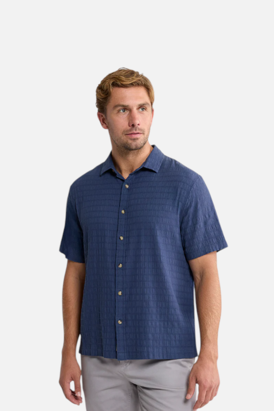 Fair Harbor Oasis Textured in Navy Basket Weave