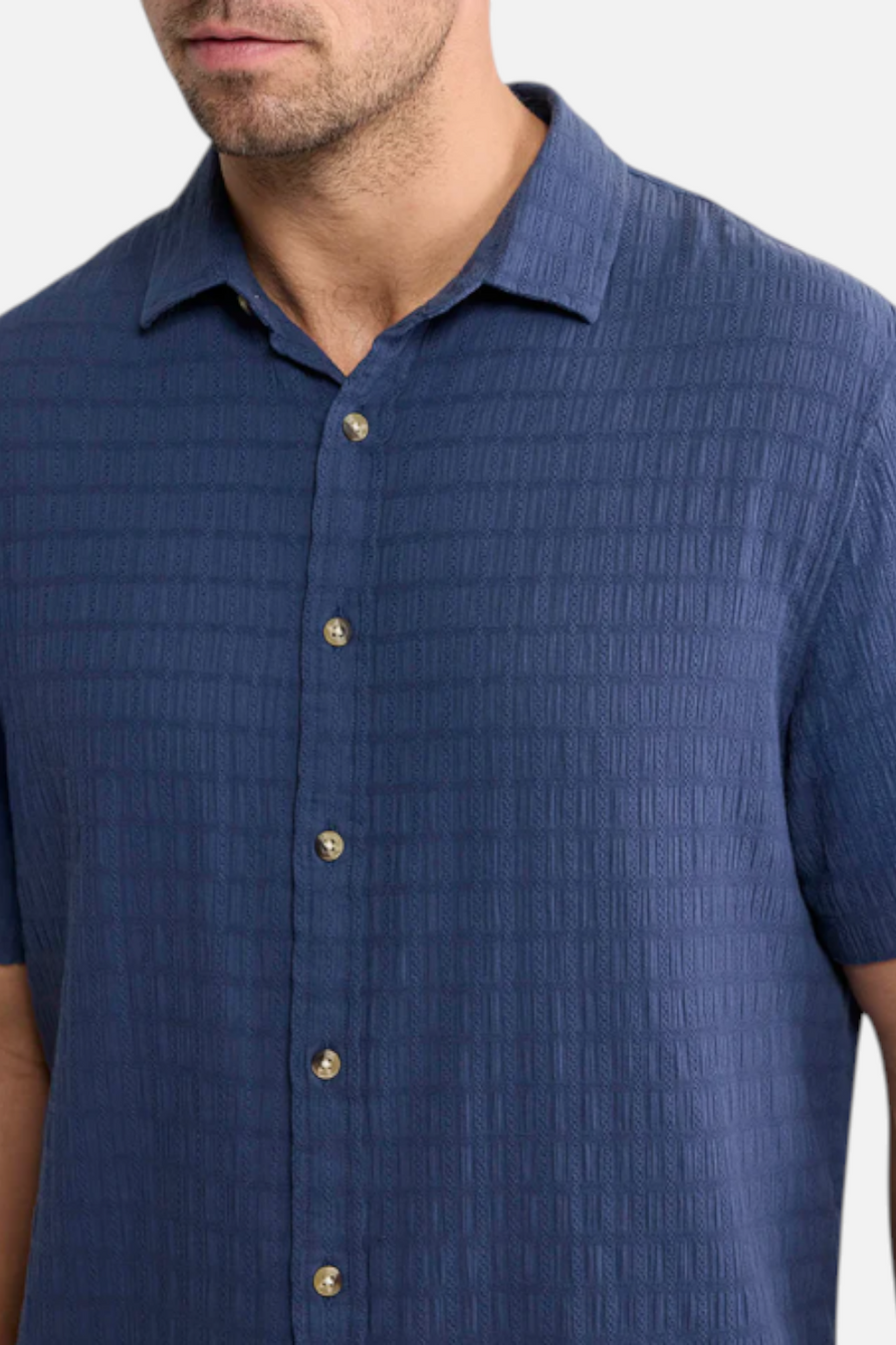 Fair Harbor Oasis Textured in Navy Basket Weave