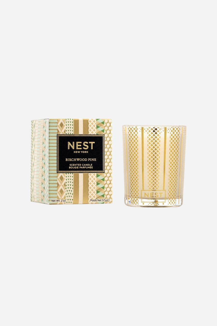 Nest Birchwood Pine Single Votive Candle – front view