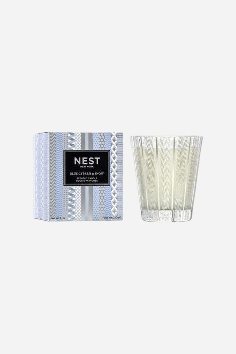 Nest Blue Cypress & Snow Classic Candle – front view