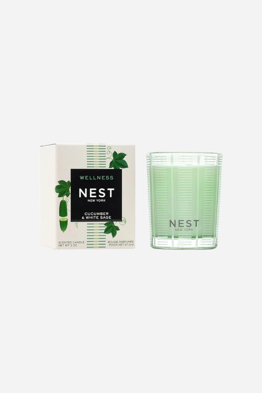 Nest Cucumber & White Sage Votive Candle – front view