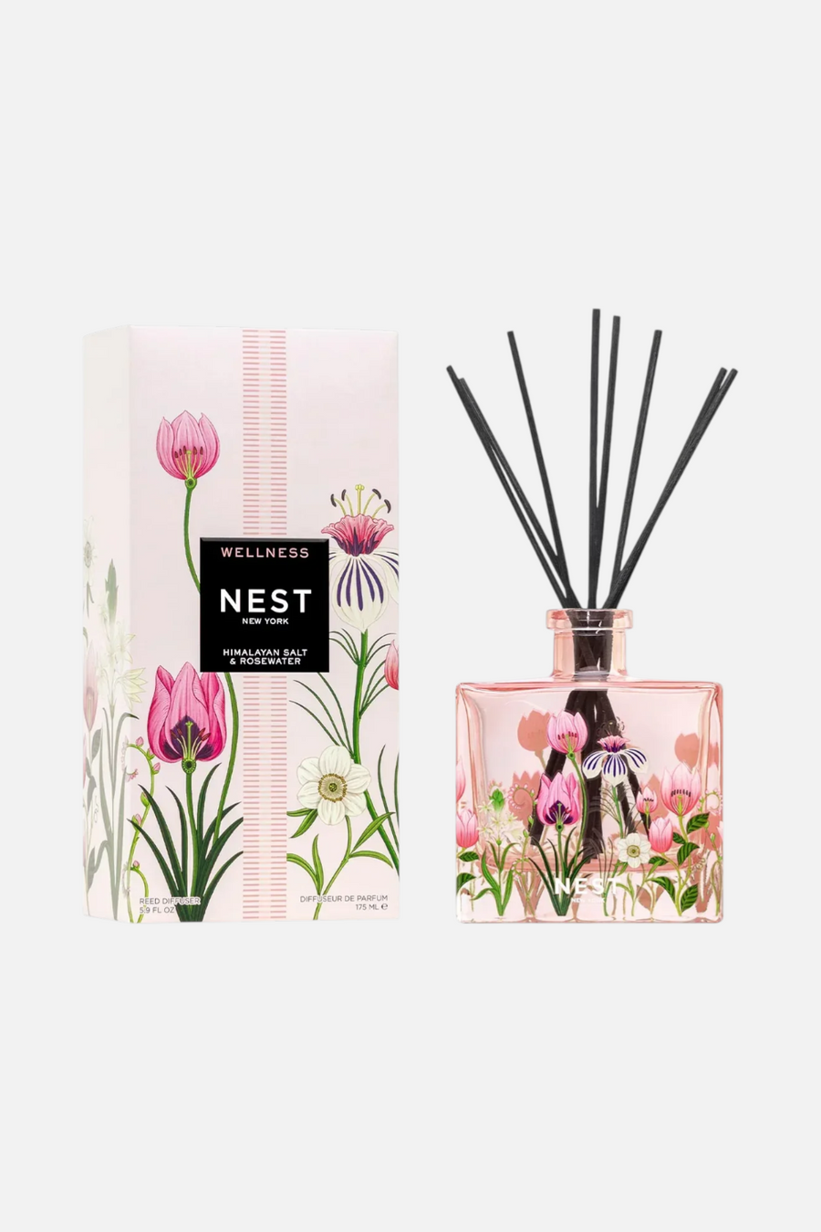 Nest Himalayan Salt & Rosewater Decorative Reed Diffuser – front view