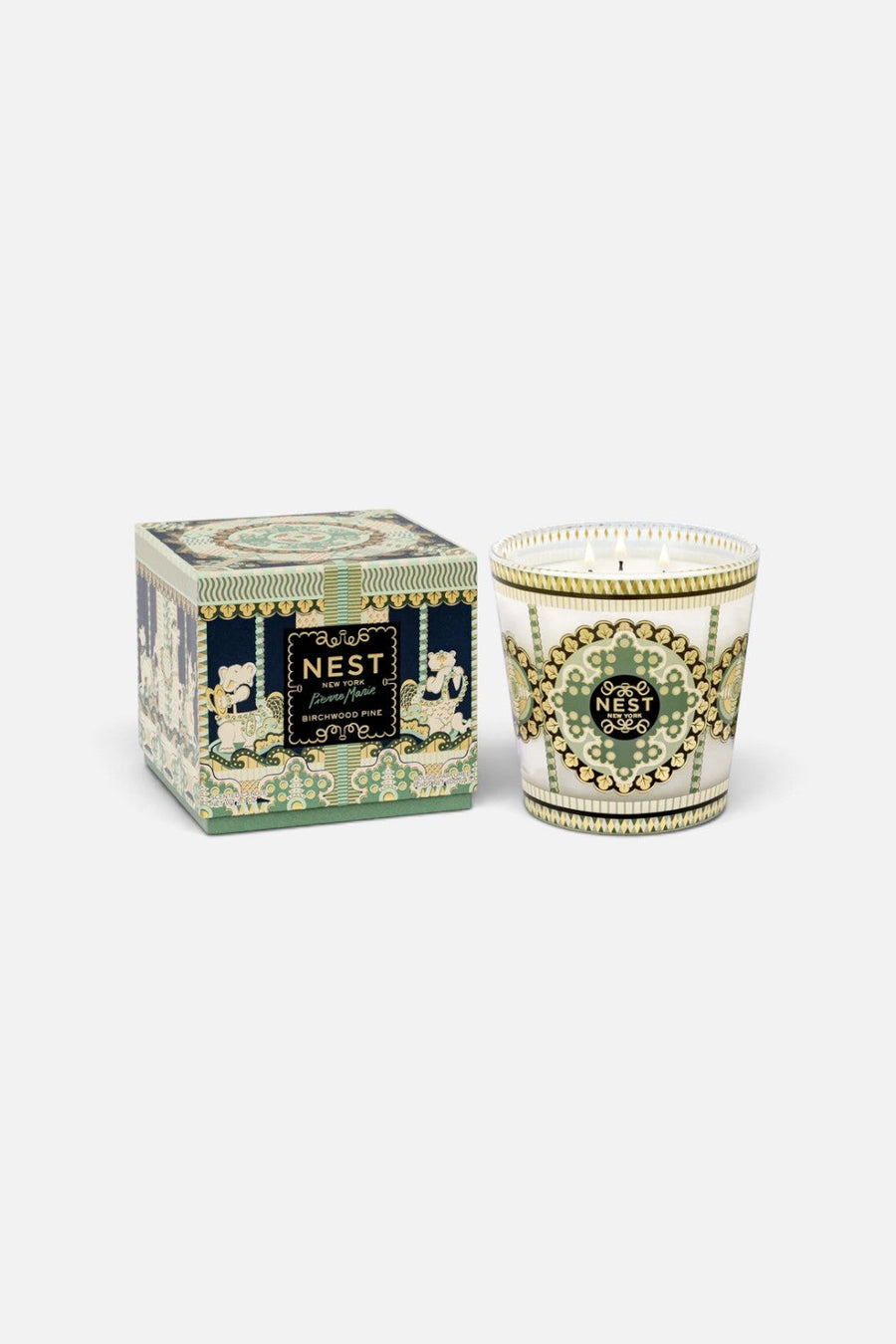 Nest x Pierre Marie Birchwood Pine 3-Wick Candle – front view