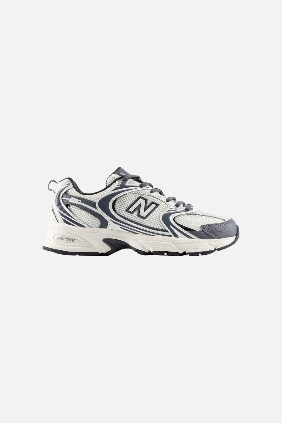 New Balance Men's 530 Sneaker in Sea Salt and Magnet – back view