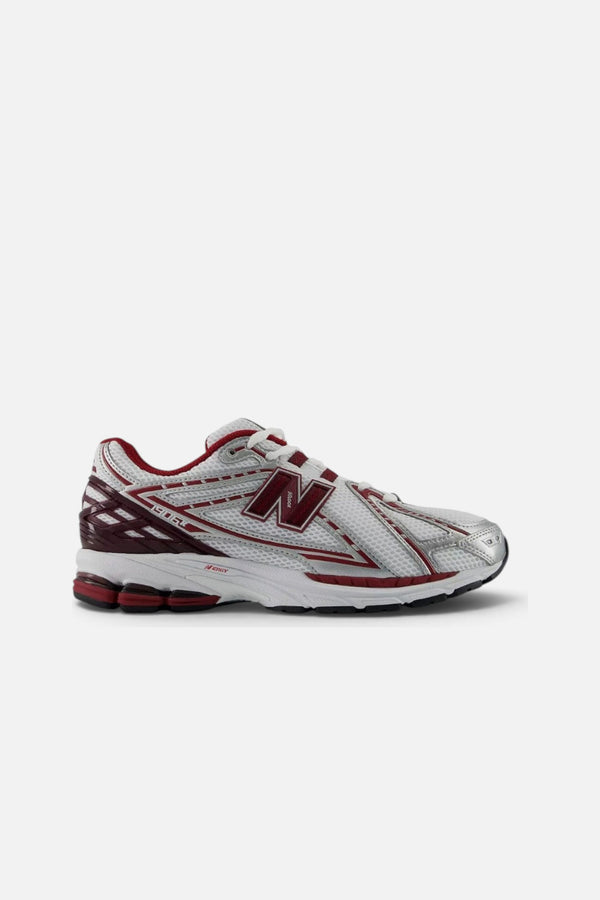 New Balance Unisex 1906 Sneaker in White and Podium Red