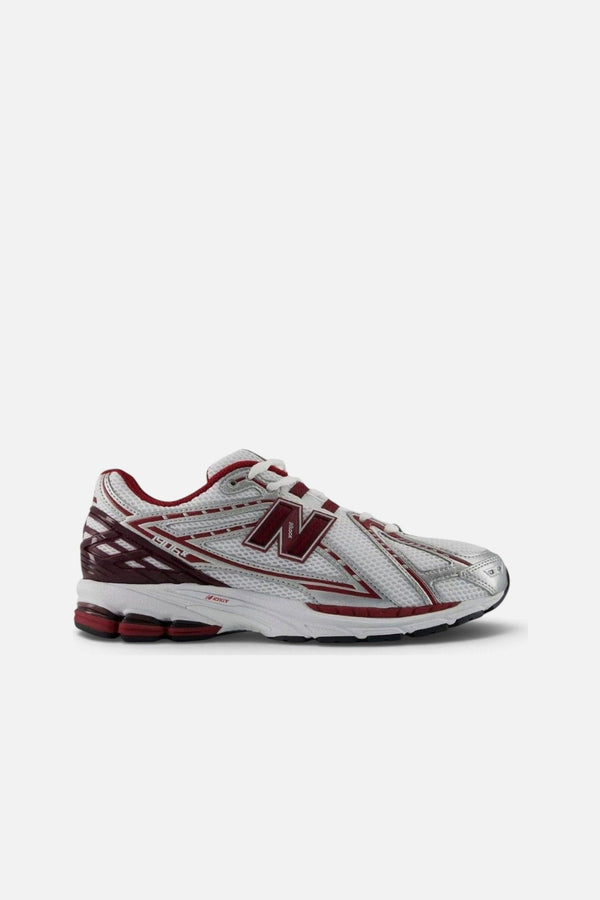 New Balance Unisex 1906 Sneaker in White and Podium Red