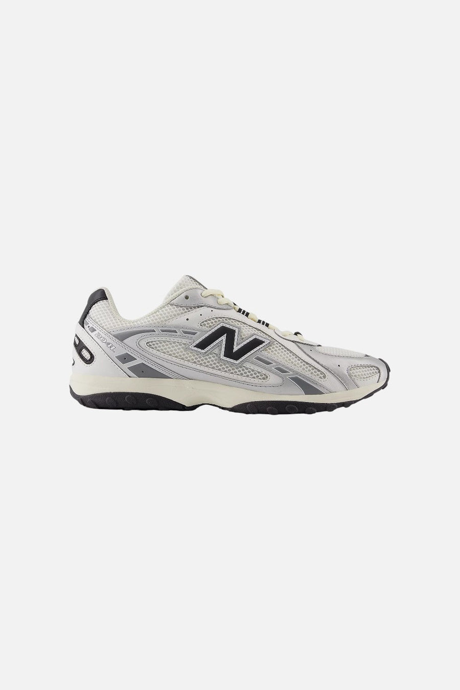 New Balance Unisex 204L Sneaker in Basketcase Silver Metallic and Black – back view