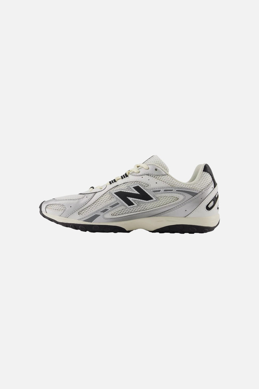 New Balance Unisex 204L Sneaker in Basketcase Silver Metallic and Black – side view