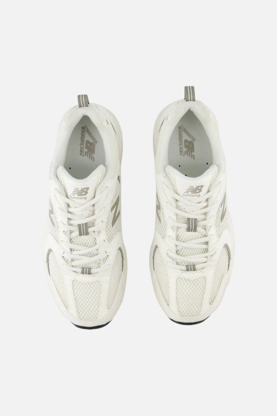 New Balance Unisex 530 Sneaker in Sea Salt and Arid Stone – side view