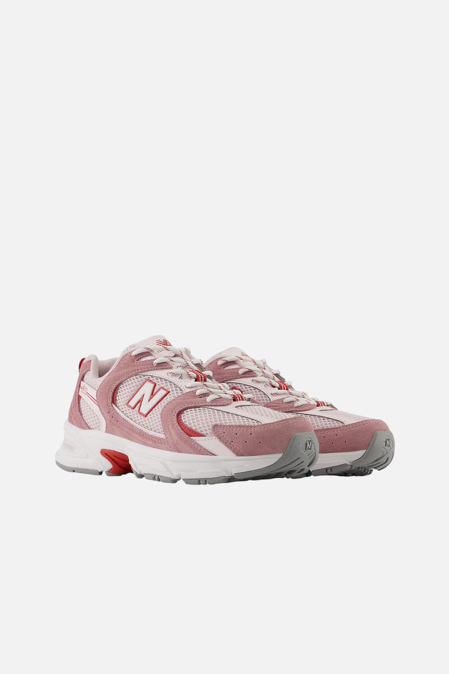 New Balance Women 530 Sneaker in Rosewood – three-quarter view