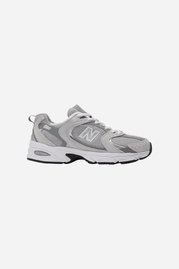 New Balance Women’s 530 in Raincloud with Shadow Grey and Silver Metallic