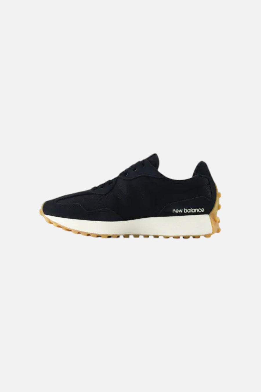New Balance Women's 327 Sneaker in Black Leopard – side view