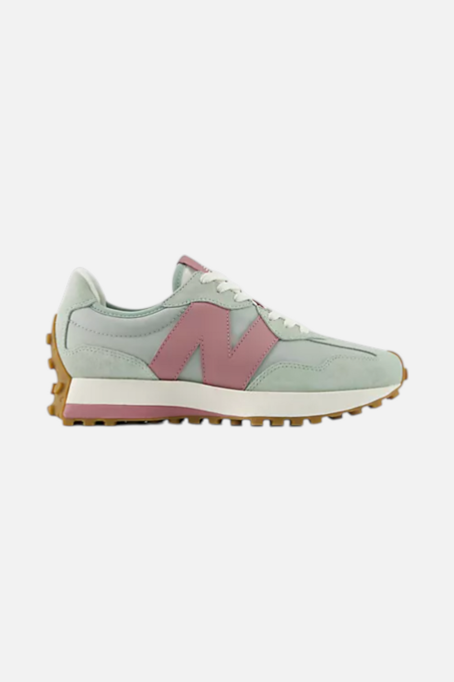 New Balance Women's 327 Sneaker in Lone Star Grey – front view