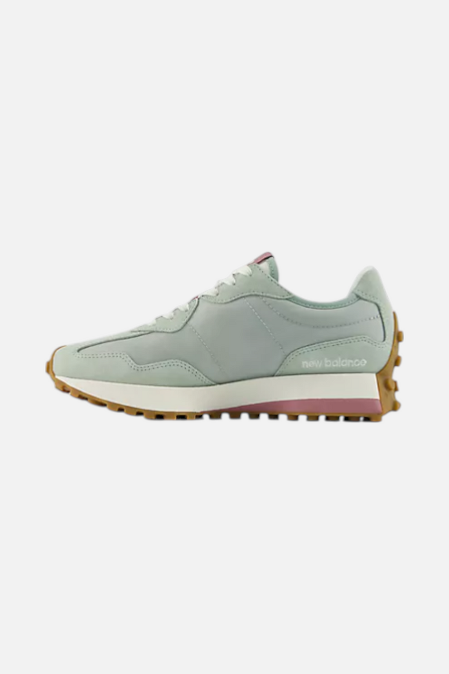 New Balance Women's 327 Sneaker in Lone Star Grey – side view