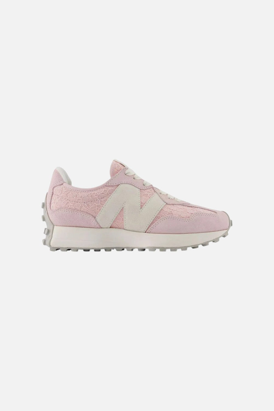 New Balance Women's 327 Sneaker in Rose Sugar – back view