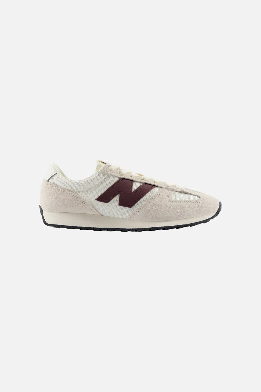New Balance Women's 471 Sneaker in Sail and Burgundy – back view