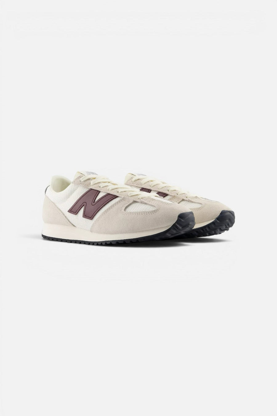 New Balance Women's 471 Sneaker in Sail and Burgundy – front view