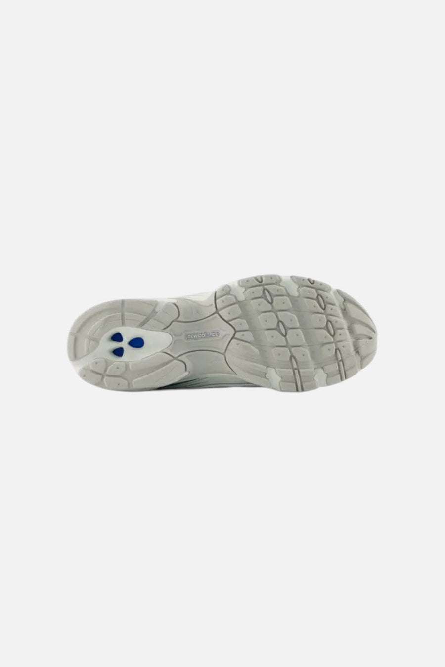 New Balance Women's 740 Sneaker in White, Silver Metallic, and Light Green – alternate