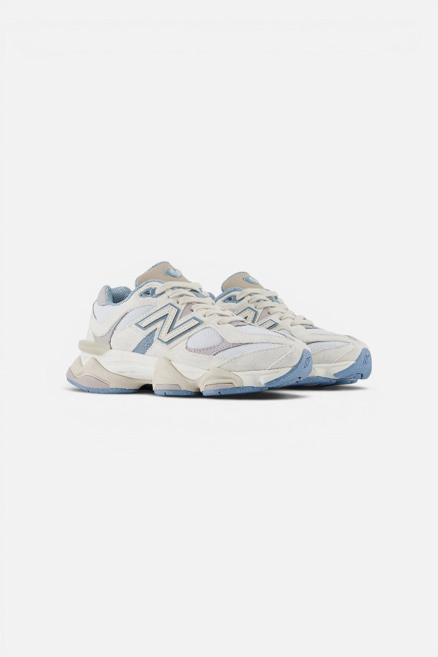 New Balance Women's 9060 Sneaker in Zinc Blue and Sea Salt – front view