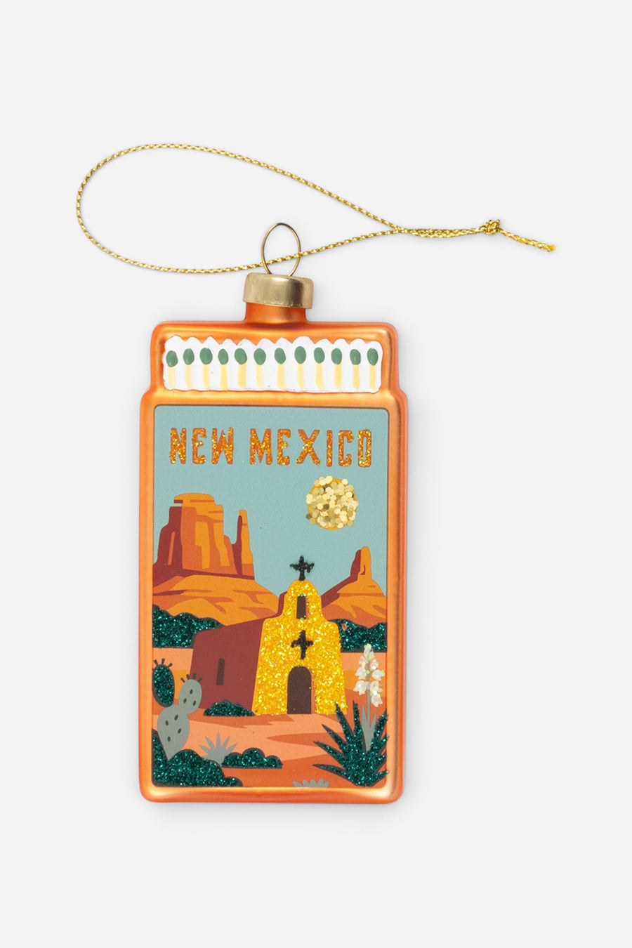 New Mexico Matchbook Ornament – front view