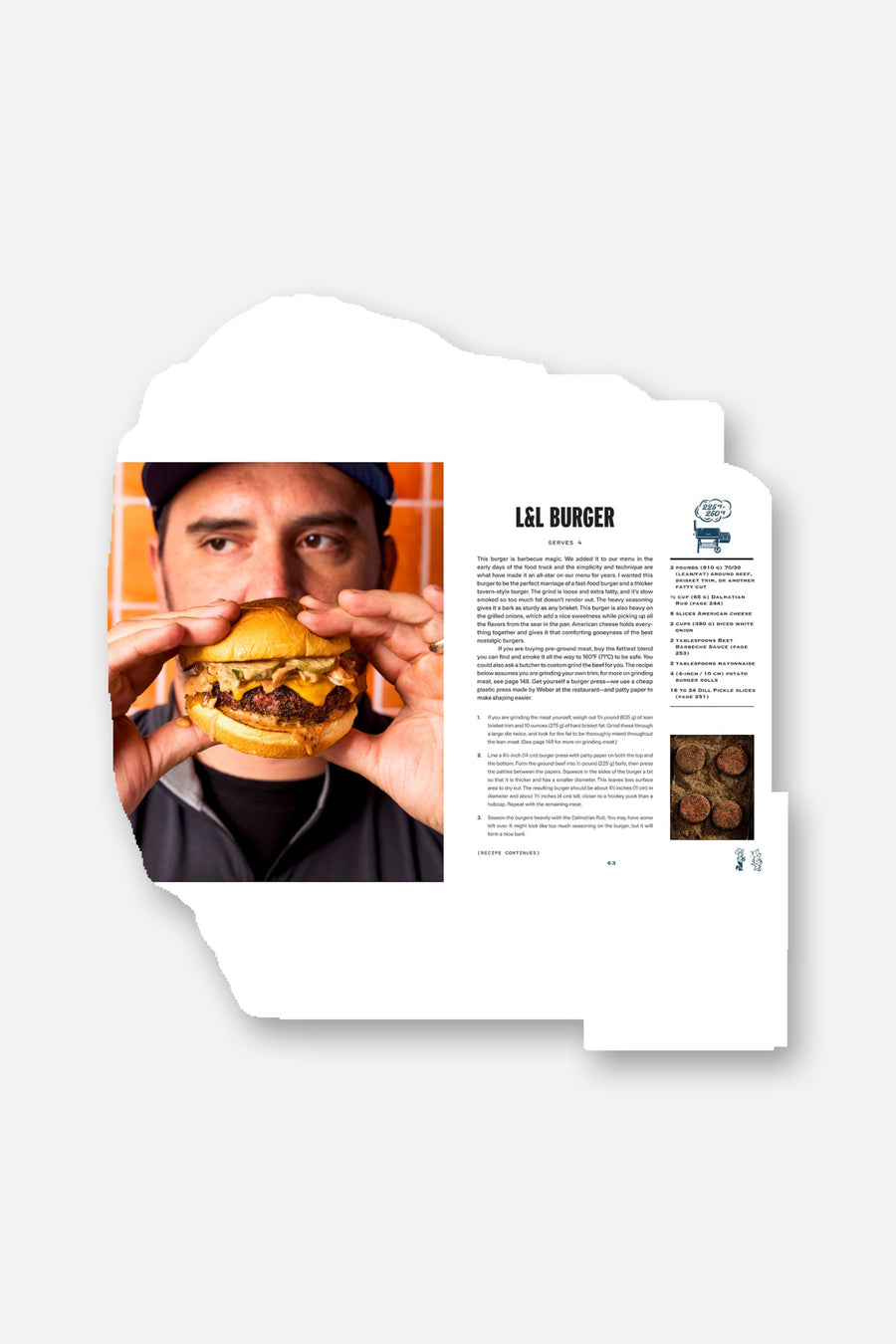 New School Barbeque Book – side view