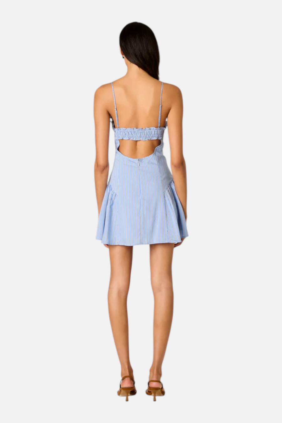 NIA Women's Alvarado Dress in Chambray – side view
