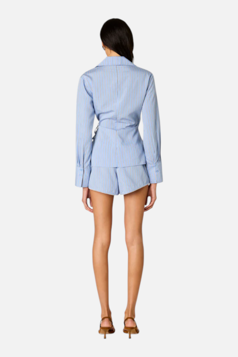 NIA Women's Norman Short in Chambray – side view