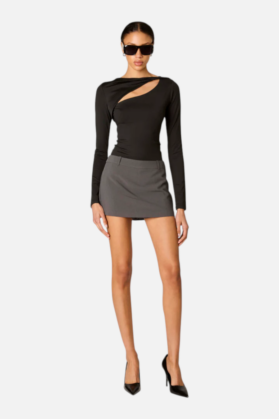 NIA Women's San Vicente Top in Black – front view