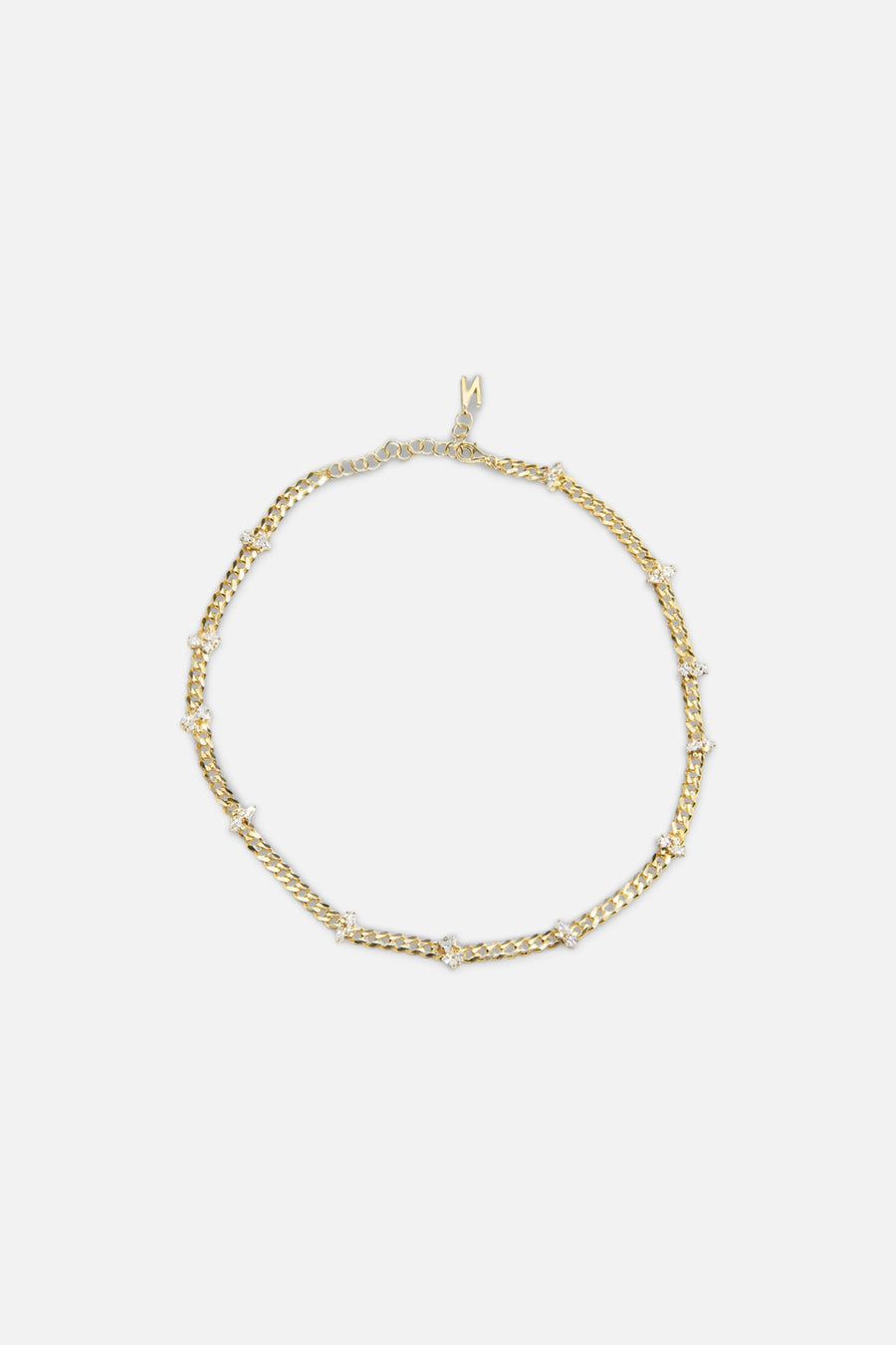 Nickho Rey Diana Necklace in Gold/White – front view