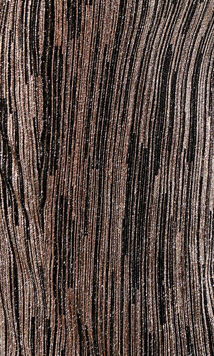 Noen Metallic Pleat Midi Dress in Black – side view