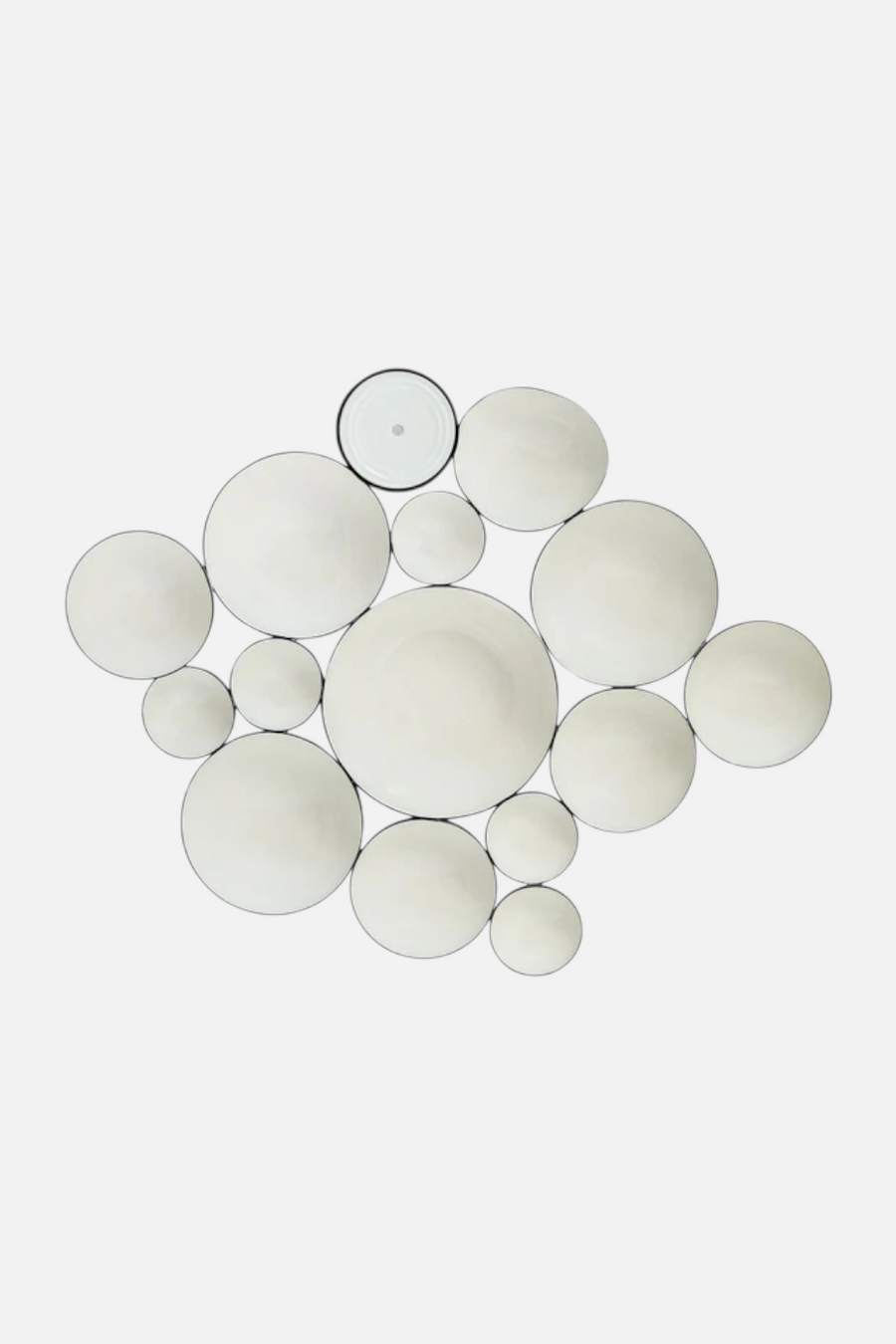 Nora Fleming Black & White Bubble Bowl – back view